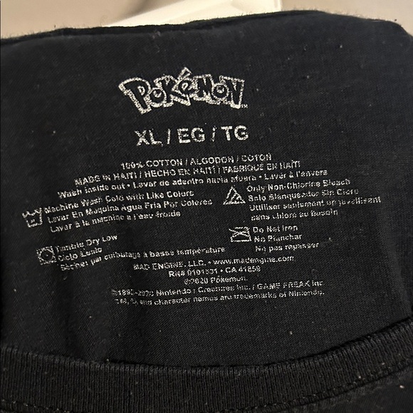 MAD Engine Black Pokémon T-Shirt - Picture 2 of 4